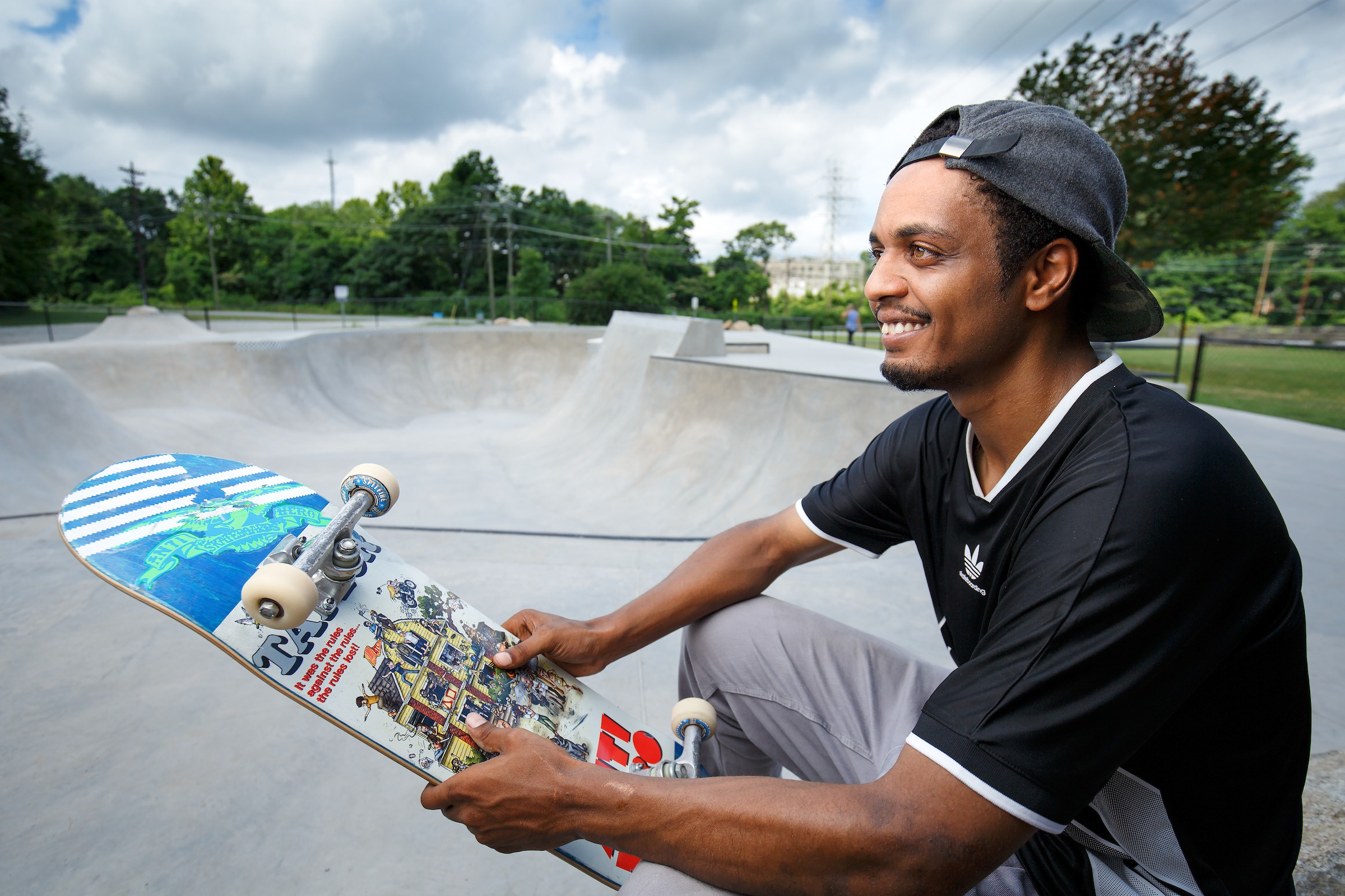 “I started skating at 16 and became completely obsessed.” Made in